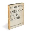WALKER EVANS. Together, 2 important titles from the photographers career, each signed and inscribed.
